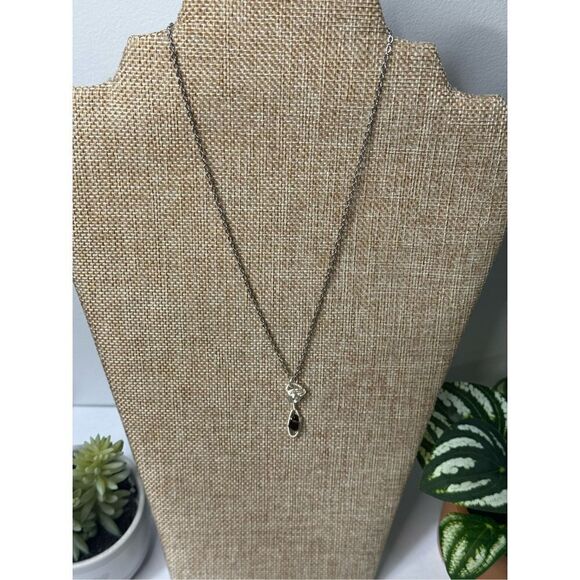Smokey Quartz Wrapped Pendant Necklace - Picture 1 of 7